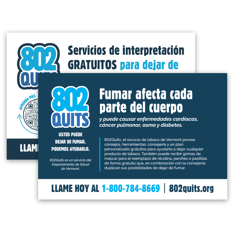 802Quits Translated Postcard - Spanish